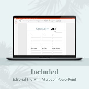 Grocery Shopping List KDP Interior Template — preview image 5 of 5.
