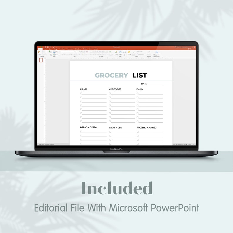 Grocery Shopping List KDP Interior Template — preview image 5 of 5.