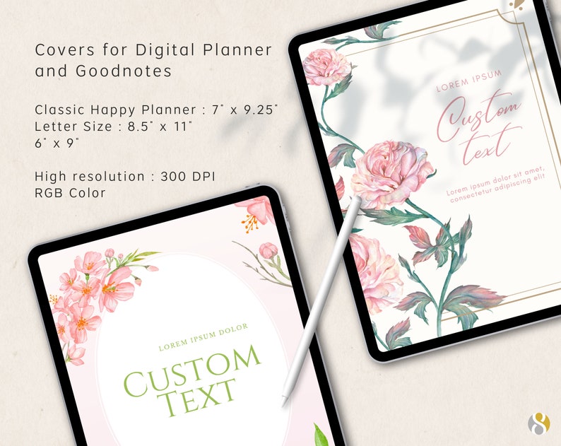 Editable Planner Cover 10 Canva Editable Covers for Digital Etsy