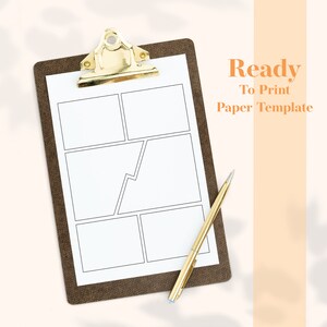 Comic Blank Page KDP Interior Template — preview image 3 of 5.