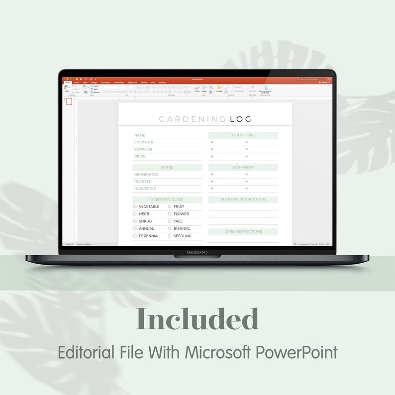Gardening Log KDP Interior Template — preview image 5 of 5.