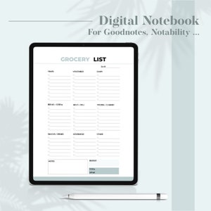 Grocery Shopping List KDP Interior Template — preview image 4 of 5.