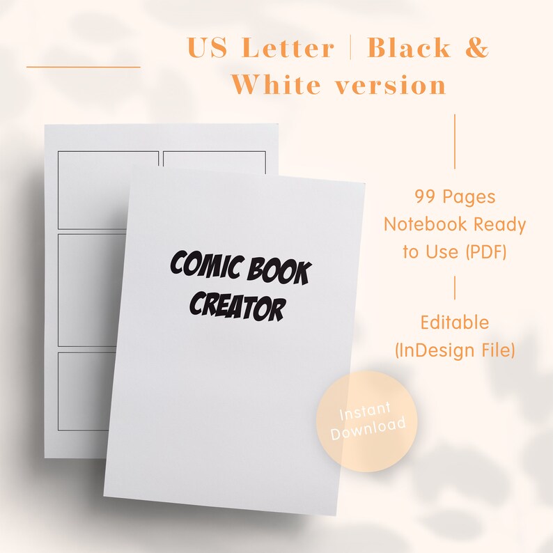 Comic Blank Page KDP Interior Template — preview image 2 of 5.