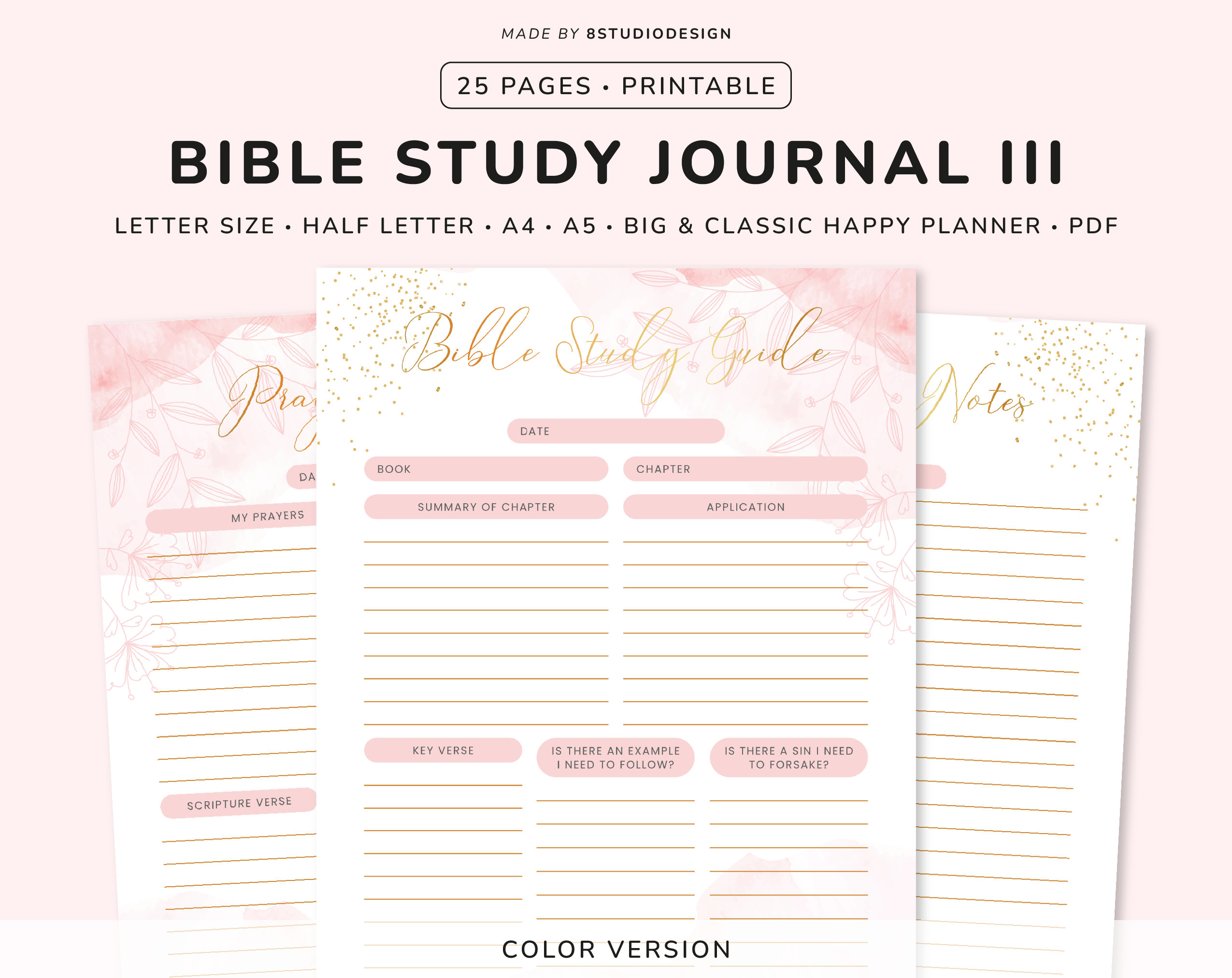 bible-study-planner-template-planner-printable-prayer-etsy