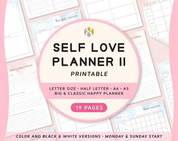 Self Love Journal Planner Printable Wellness Journal Self | Etsy