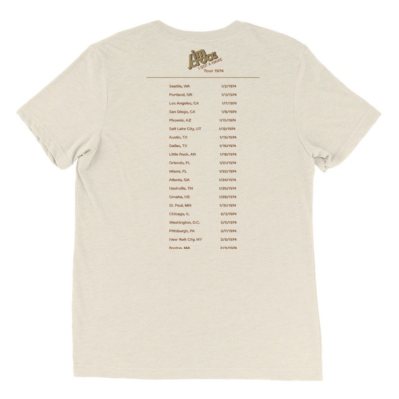 Jim Croce i Got a Name Tour Shirt tri-blend - Etsy