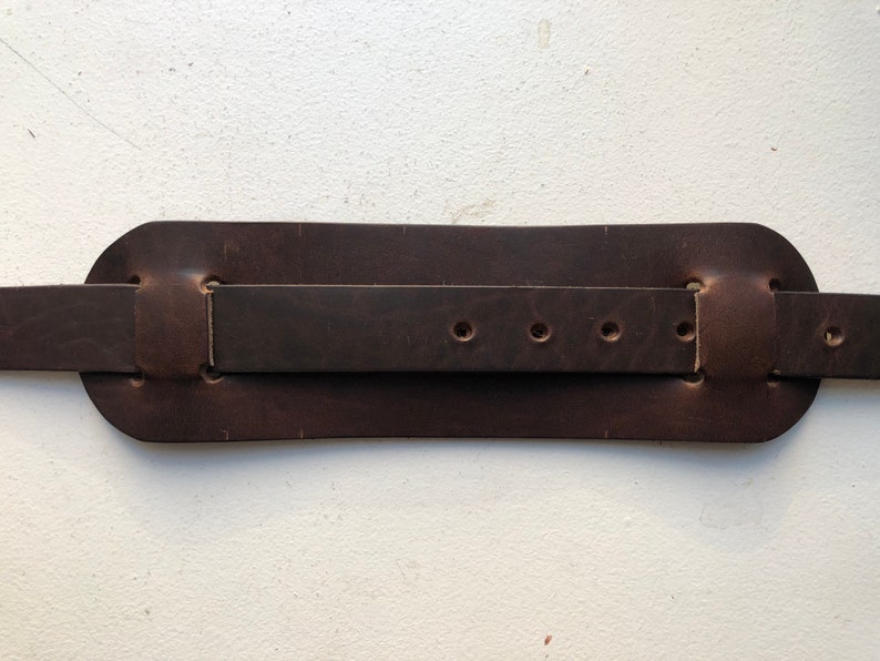 Thick Leather Shoulder Strap Pad Made in America With American Leather Etsy
