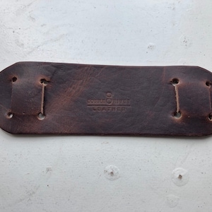 Thick Leather Shoulder Strap Pad made in America with American Leather