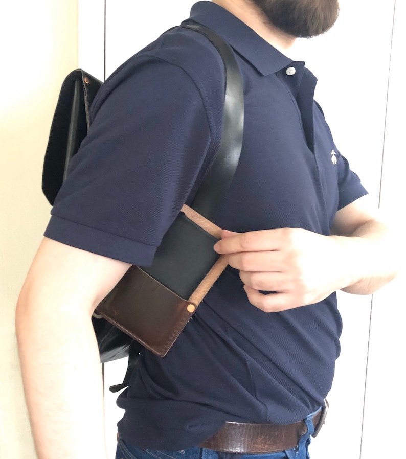 Full Grain Leather VersaCase Phone Holster for Belt and Backpack