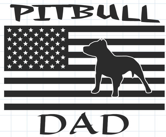 Download Pitbull Dad Svg Png Dxf American Flag Dog Pet Animal Etsy