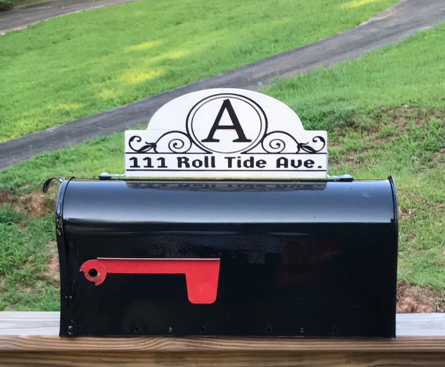 Mailbox Address Sign Double Sided Mailbox Address Plaque Etsy