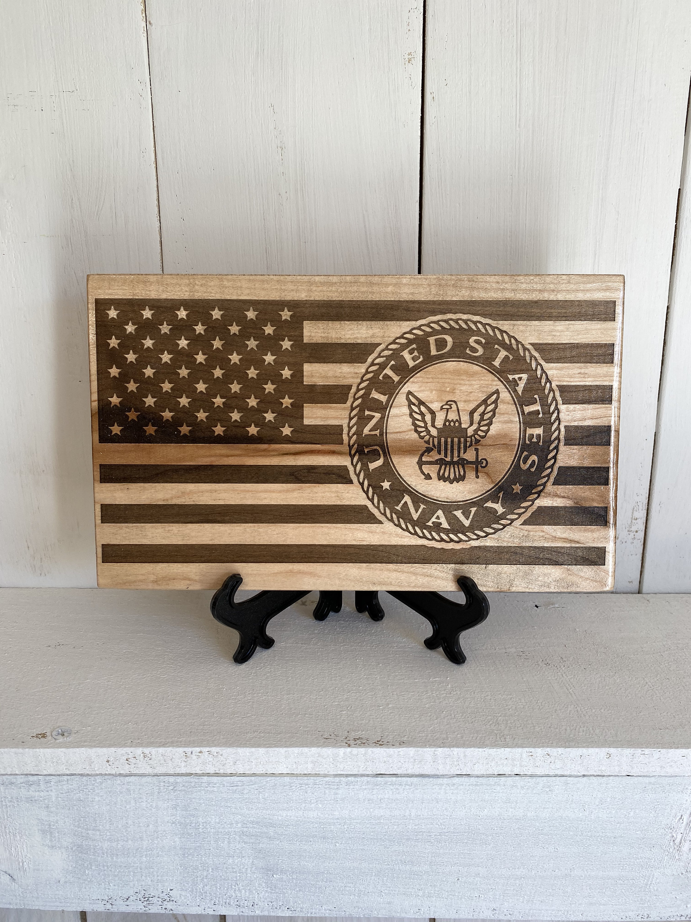 Download US Navy Real Wood Sign, American Flag, Military, Patriotic ...