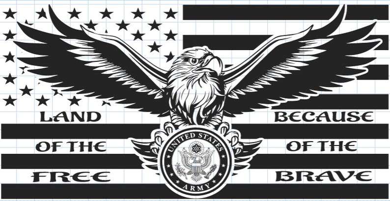 US Army Flag American Eagle Military Flag Army Svg Png Etsy