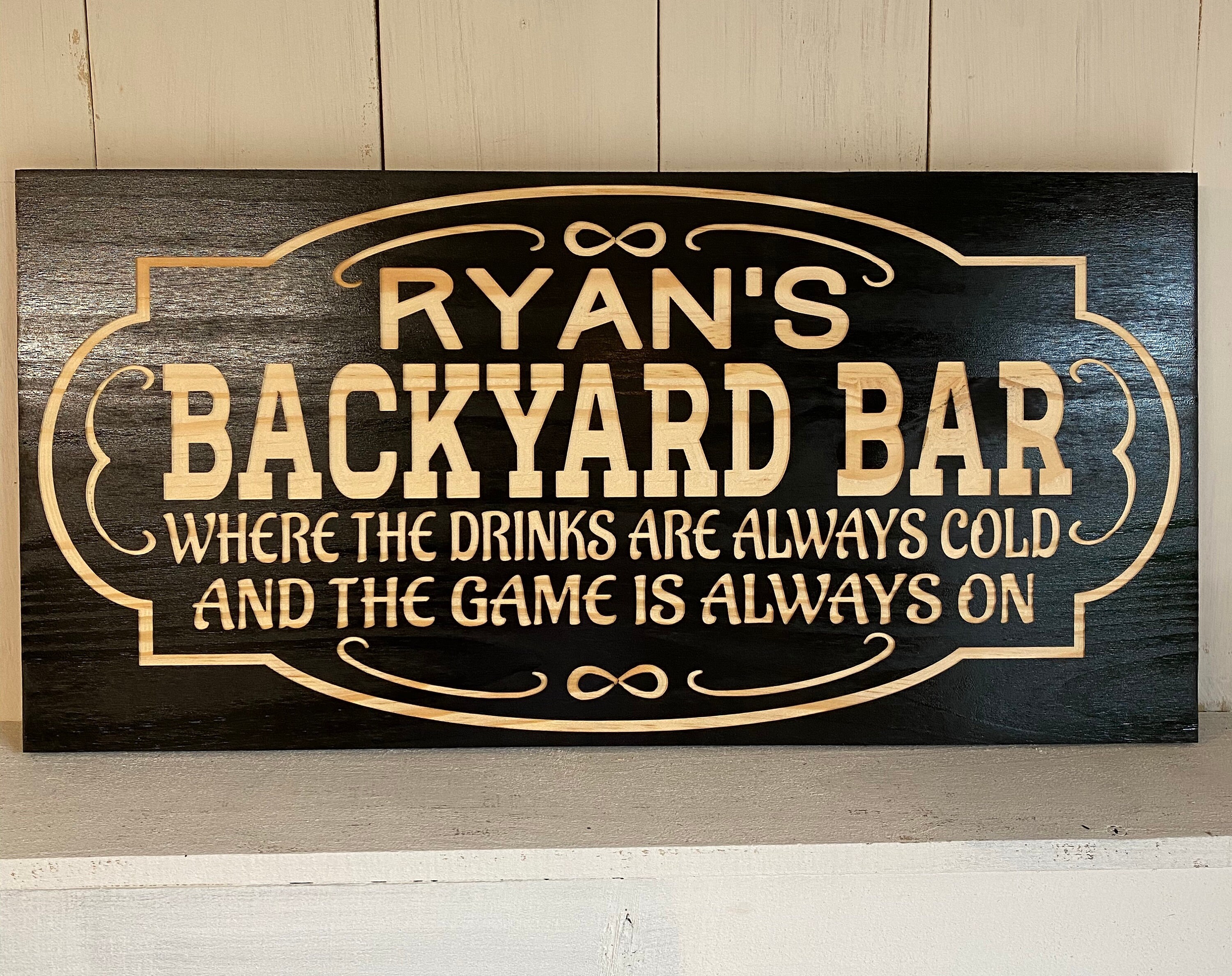 Personalized Man Cave Sign Custom Man Cave Sign Custom Etsy