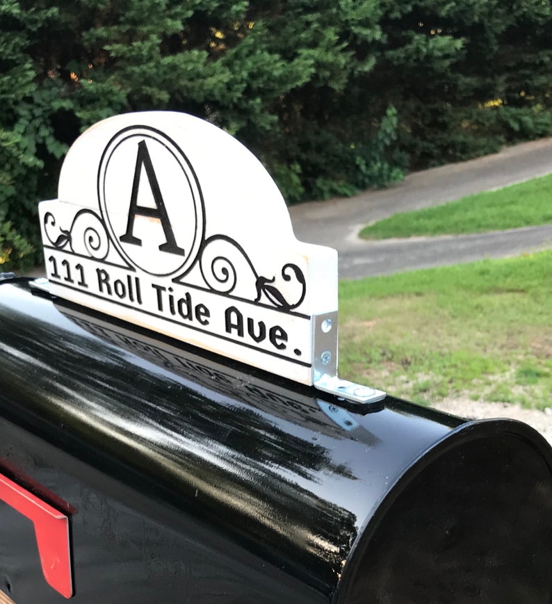 Mailbox Address Sign Double Sided Mailbox Address Plaque Etsy