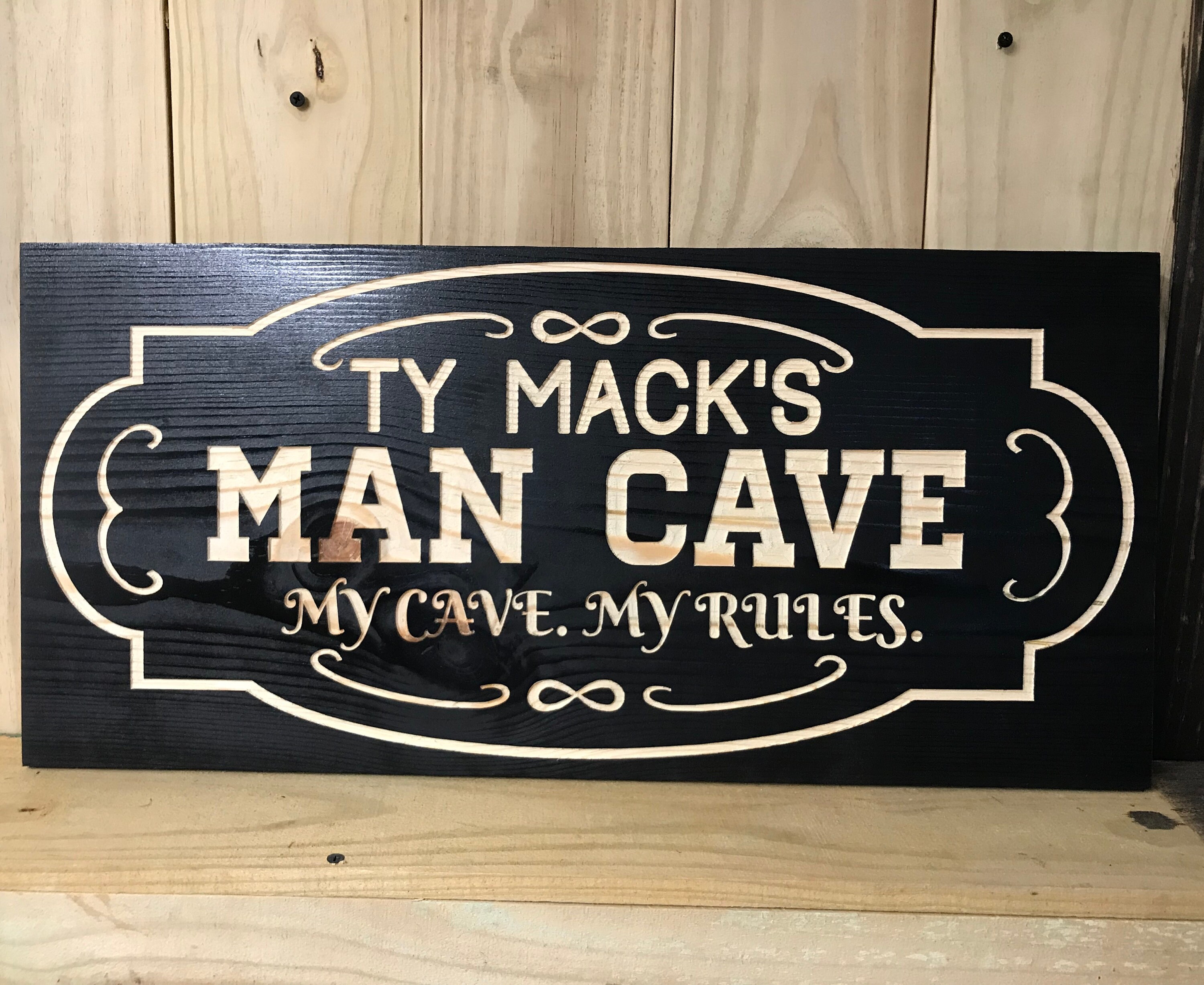Personalized Man Cave Sign Custom Man Cave Sign Custom Etsy