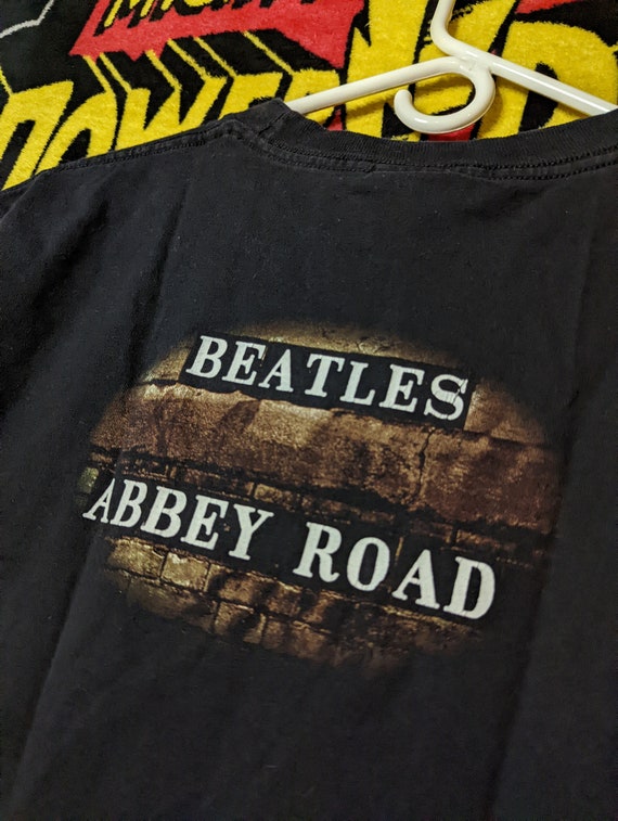 Vintage The Beatles Abbey Road Black T-Shirt.  In… - image 5