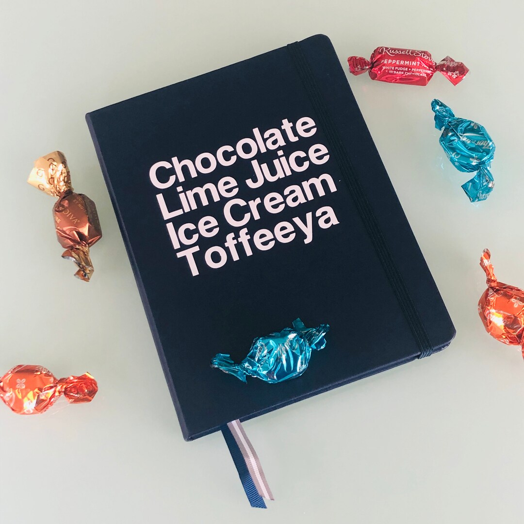 Chocolate Lime Juice Notebook, Desi Notebook, Indian Gifts, South Asian