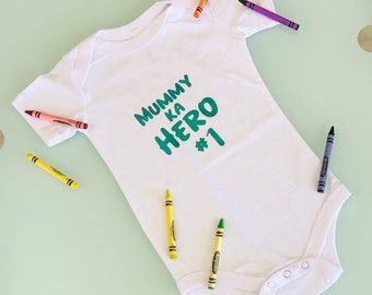 Mummy Ka Hero Indian Baby Onesie