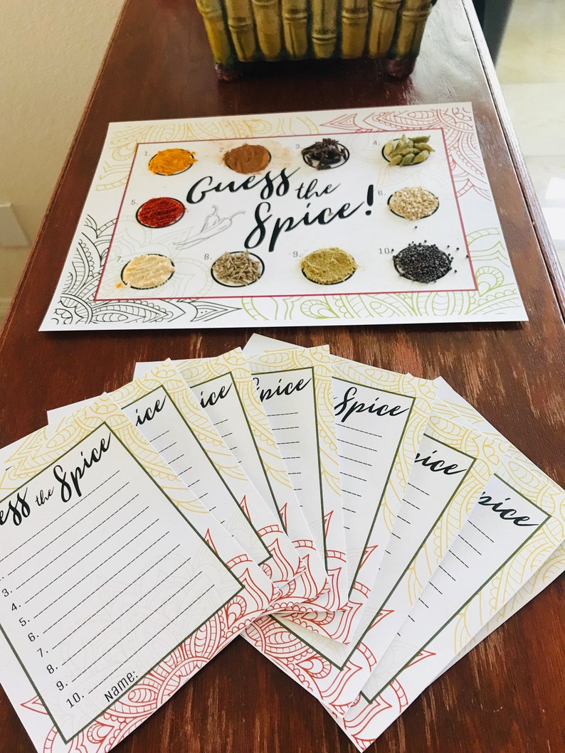 Guess The Spice South Asian Bridal Shower Games Shaadi Etsy guess-the-spice-south-asian-bridal-shower-games-shaadi-etsy