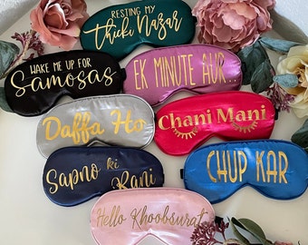 Desi Eyemasks, Dulhan eyemasks, Indian Gifts, Desi Gifts, South Asian