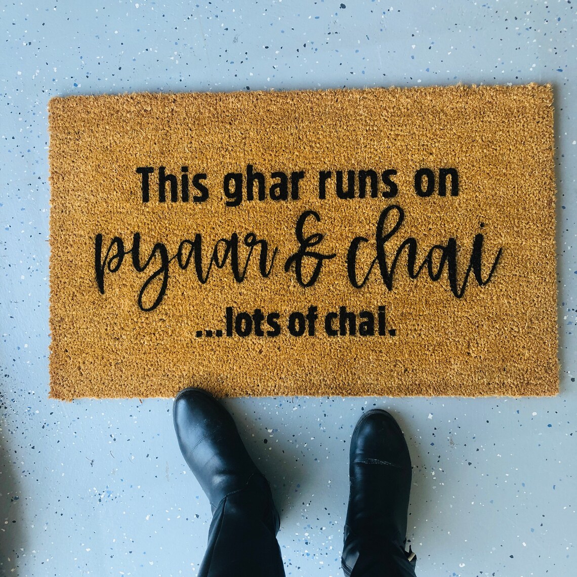 Desi Mat Doormat Indian Housewares South Asian Etsy