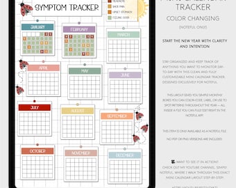 Mini calendario rastreador