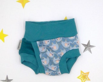 Split underpants in organic jersey, 56/62