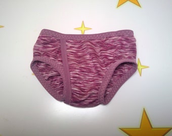 Split underpants made of organic wool silk