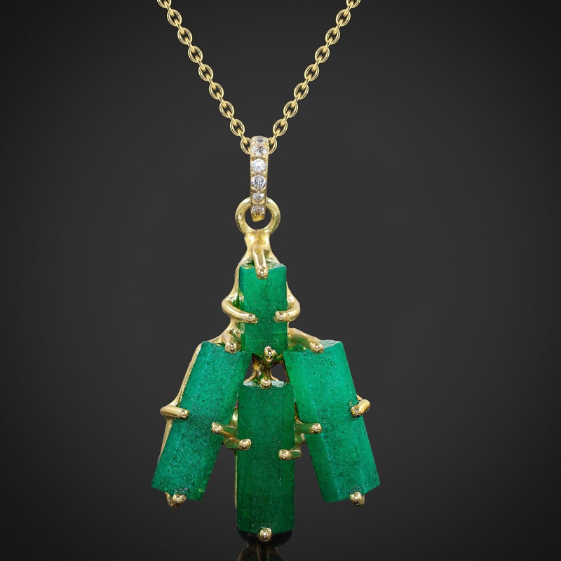 Emerald Pendant - Etsy