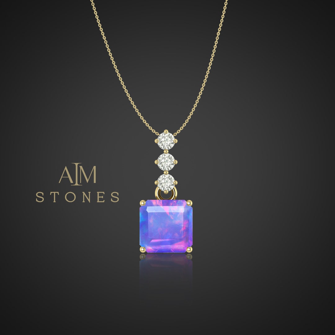 Sweet Beginnings Opal Pendant Necklace
