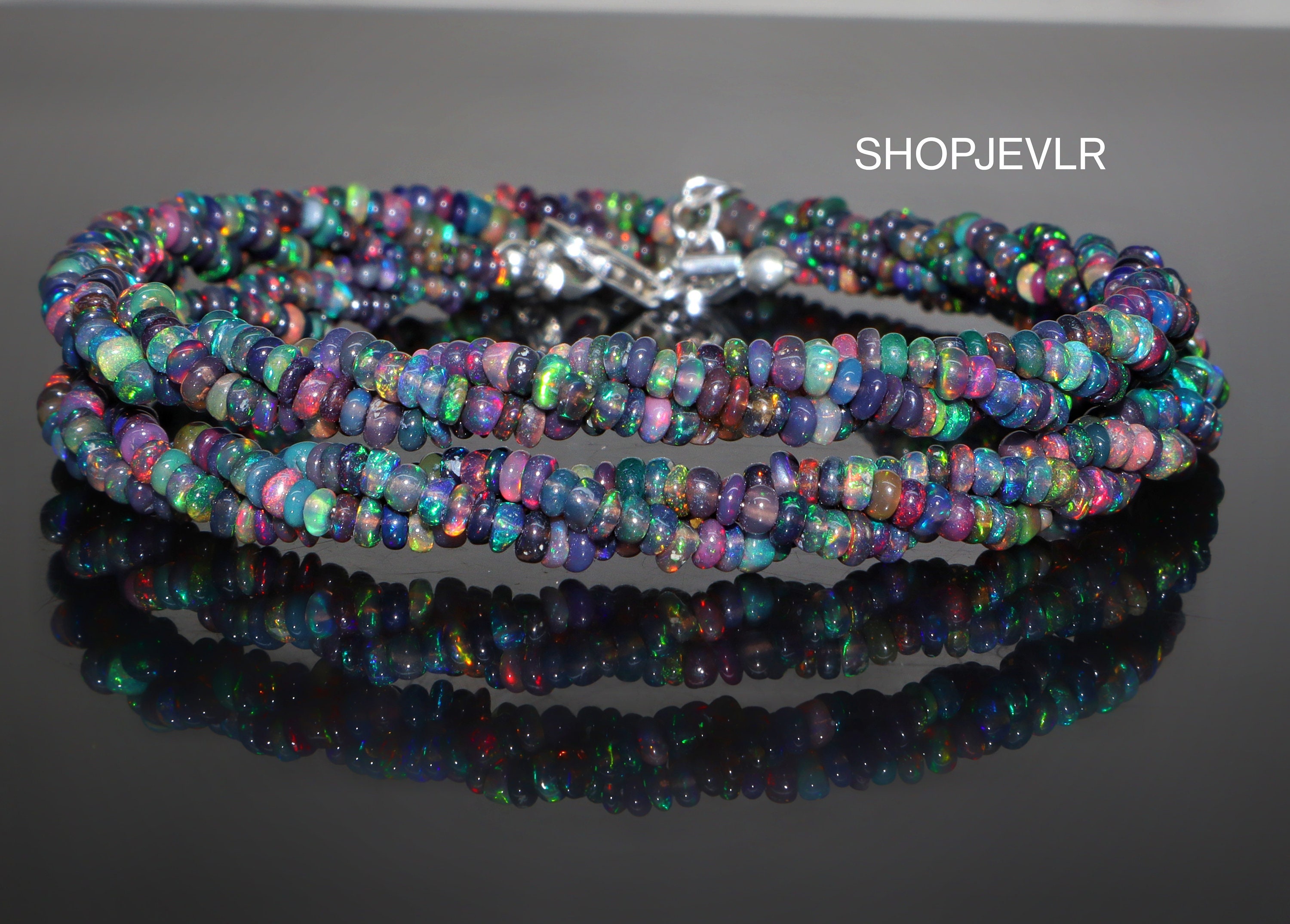 Tanzanite Jewellery Bracelets Beaded Bracelets Apatite and other Gemstone Rainbow glow bracelet Custom OOAK Ethiopian Opal 