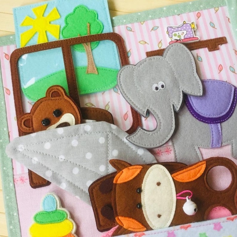 Quiet montessori book Quiet book Toddler Sensory bookBusy Etsy