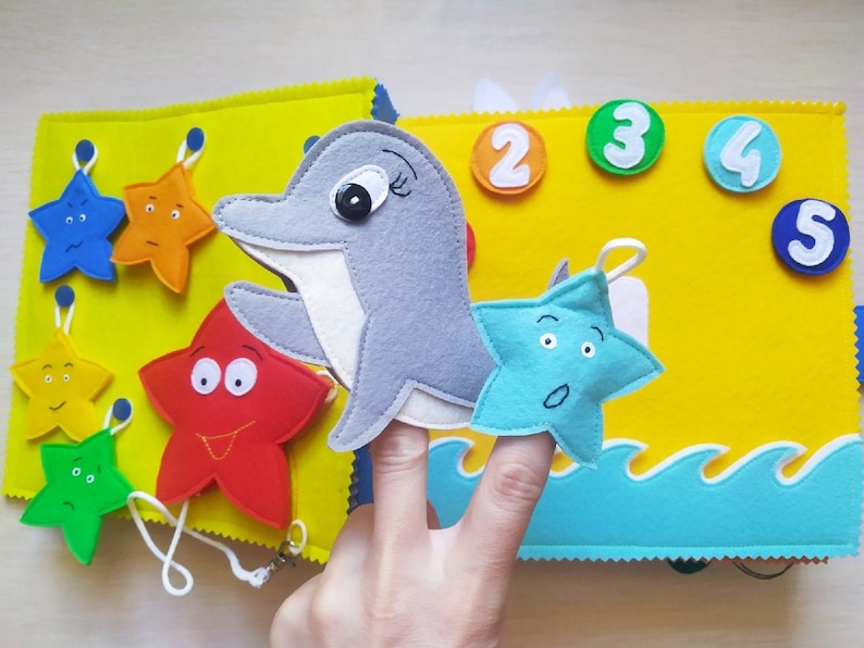 First birthday gift FARM,Garden,Rainbow,Quiet Book,Montessory toy,Learn to count,Small felt book,Tactile Book,Developmental toys