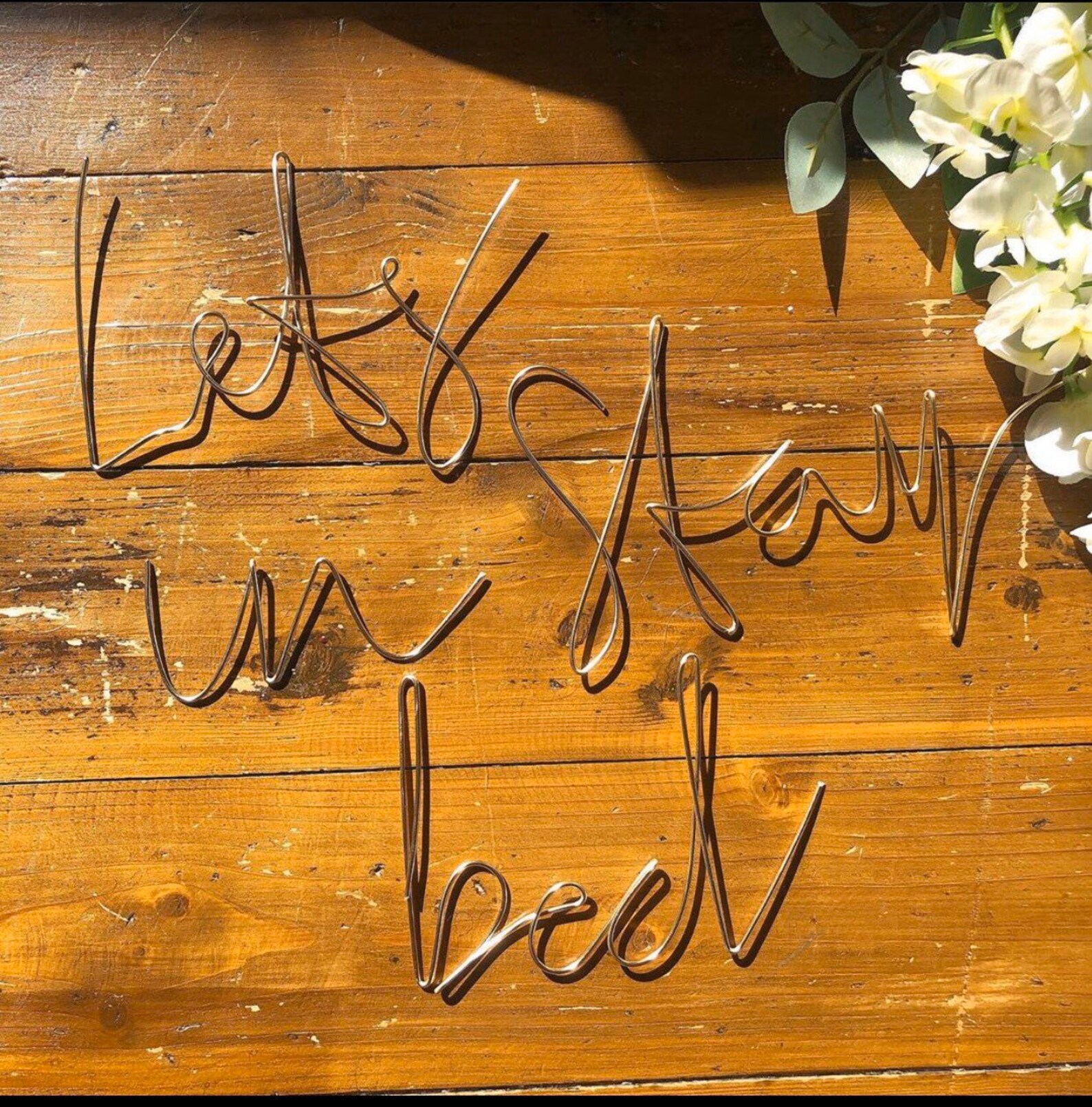 Wireword Wall Mount Bedroom Decor Wireword Decor Wall Etsy