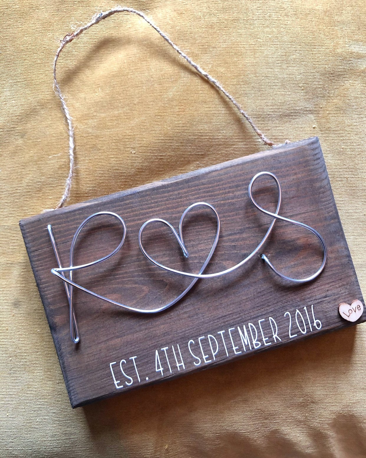 Personalised 'wooden' Anniversary gift • New home gifts • valentines gifts • personalised wooden plaque • wedding gifts • newly wed gifts •