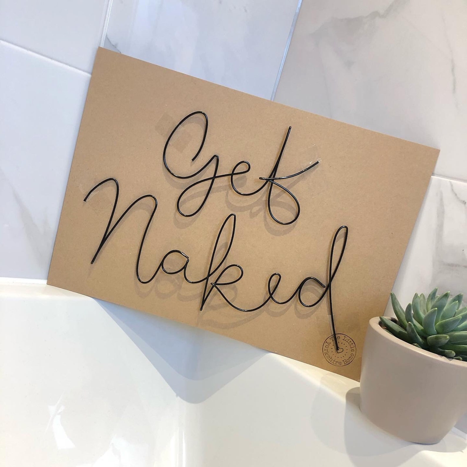 Wireword Wall Mount Bathroom Decor Wireword Decor Wall Etsy