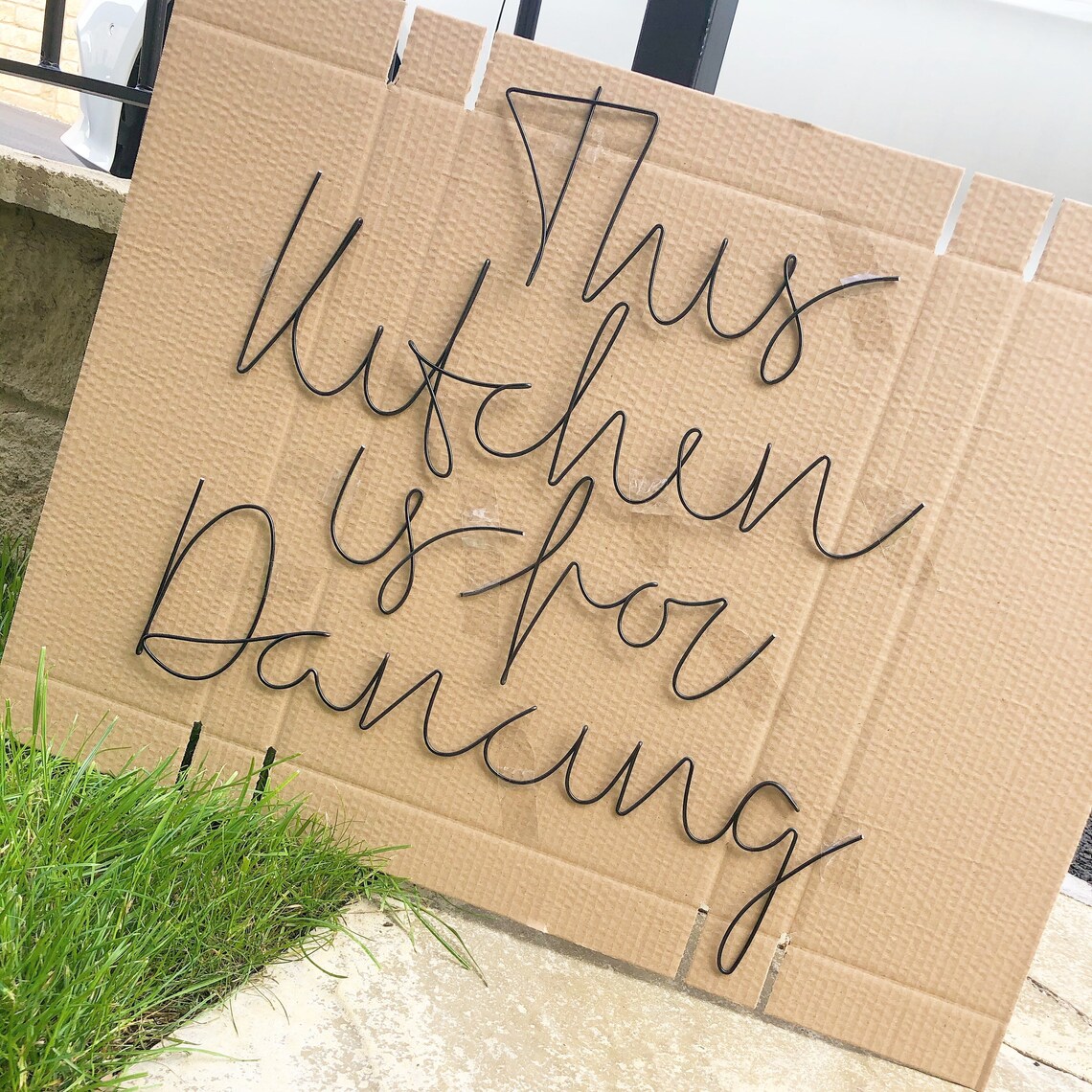 Wireword Wall Mount Kitchen Decor Wireword Decor Wall Etsy