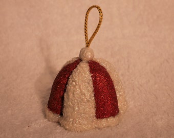 Vintage Inspired Handmade Christmas Ornament One of a kind Paper Mache Christmas Ornaments Artist Signed
