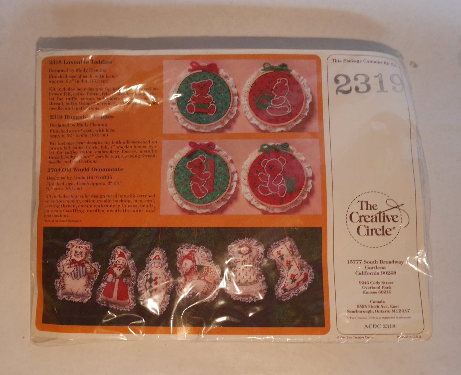 Vintage Embroidery Kit the Creative Circle Huggable Teddies Etsy