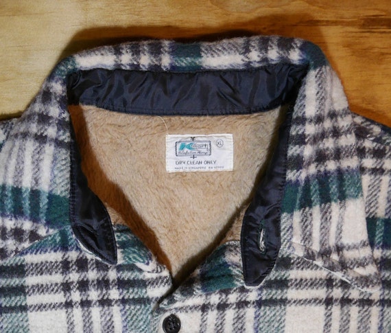 Vintage Wool Shirt Jac Heavy wool Outdoors Jacket… - image 10