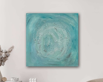 Abstract Circle Abstrakte Kunst Tiefe der Erde 40x40 cm