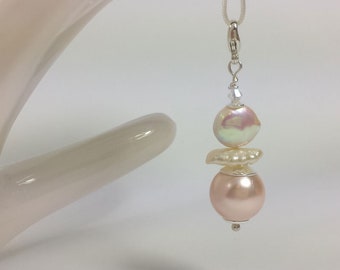 Pendentif "Soul Pearl" composé de perles avec de l'argent 925 - bijoux porte-bonheur talisman énergie bijoux sur le thème Reiki Yoga énergie énergie