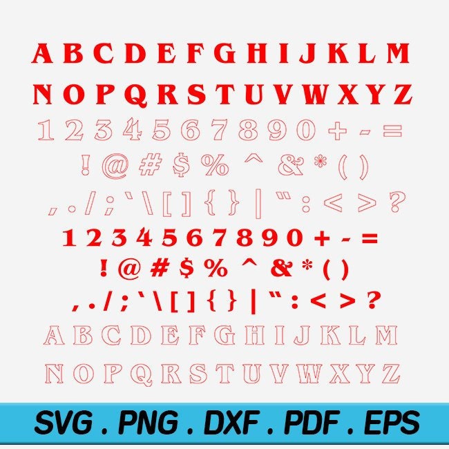 Stranger things Alphabet SVG Stranger things Font logo | Etsy