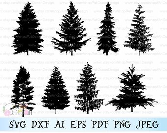 pine tree svg etsy