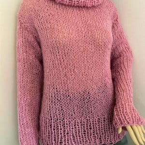 wool sweater, turtleneck sweater knitted