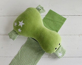 Cuddly duck "Green Quaky" to love