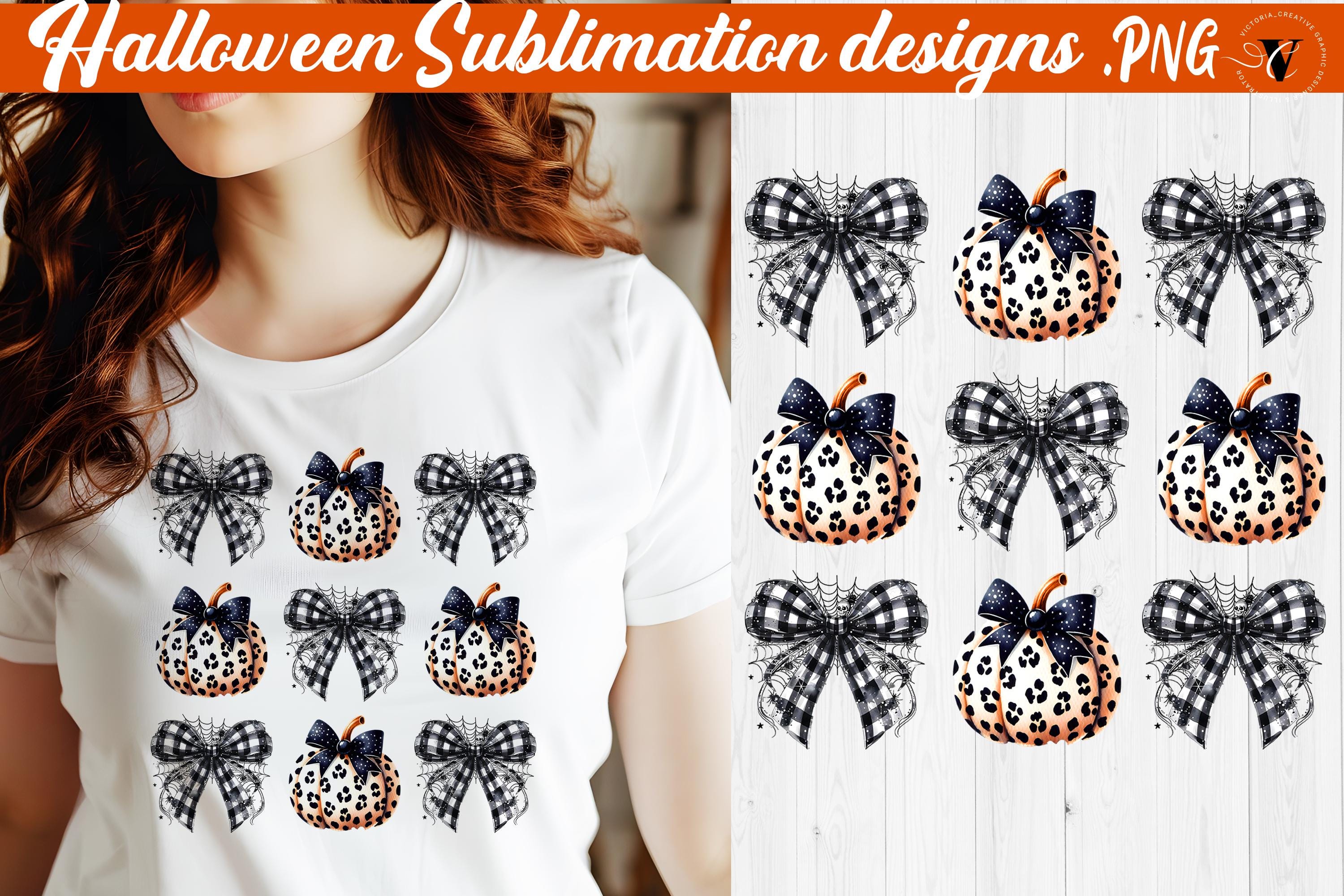 Halloween Bow Clipart Bundle | 32 PNG Buffalo Plaid Bows | Spooky ...