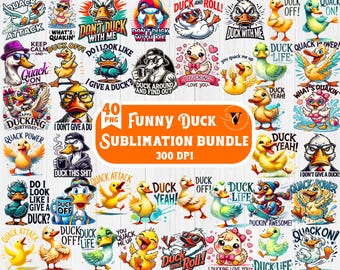 Grappig Eend sublimatiepakket | Eend | eend clipart