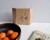 Mantle Mantel clock Handcrafted in a piece of Solid Spalted Beech A One off,Statement piece Organic,Christmas Gift Home Decor Contemporary